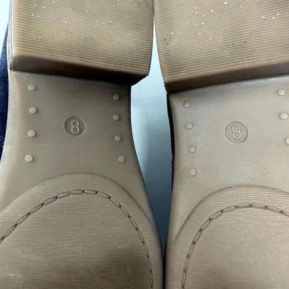 Diba size 8 M black leather ankle booties‎ shoes side zip rubber sole - Picture 7 of 10